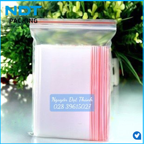 Túi Zipper Chỉ Đỏ